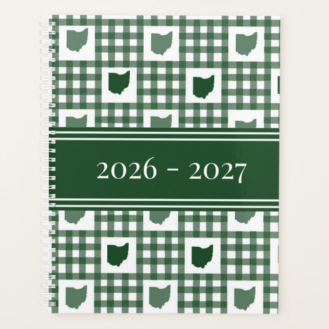 Agenda Xadrez Verde de Ohio (Frente)