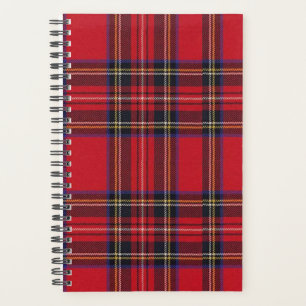 Agenda Xadrez vermelha de Stewart tartan
