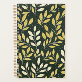 Agenda Yellow and Cream Leafy Branches Pattern 