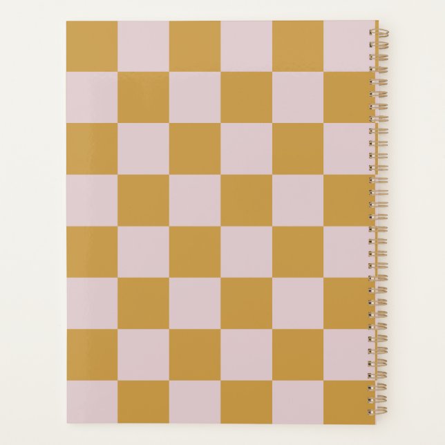 Agenda Yellow and Pink Checkered (Verso)