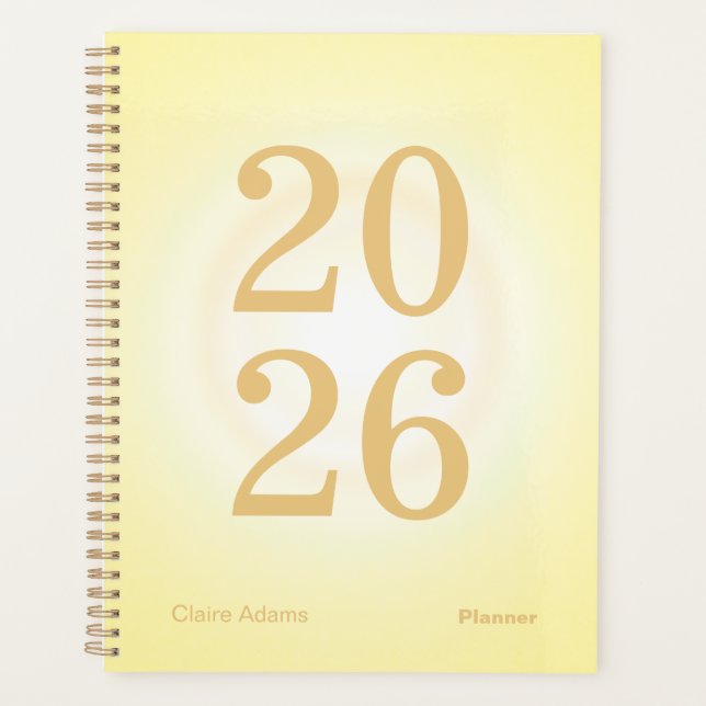 Agenda Yellow Aura Big Year Planner (Frente)