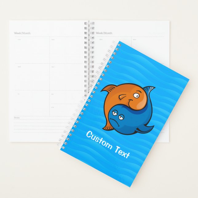 Agenda Yin Yang Fish Cartoon (Exibição)