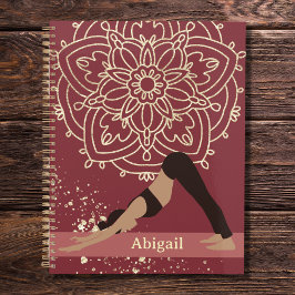 Agenda Yoga Girl Modern Mandala Magenta Dourada