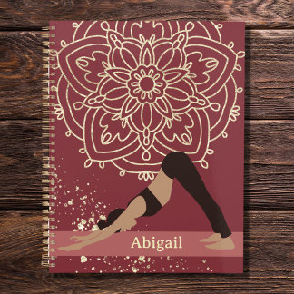 Agenda Yoga Girl Modern Mandala Magenta Dourada