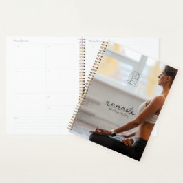 Agenda Yoga Studio Minimalista de Nome Personalizado