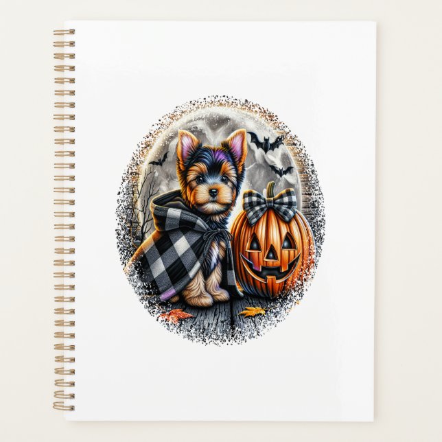 Agenda Yorkie Dog Halloween (Frente)