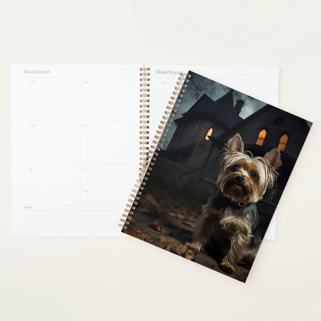 Agenda Yorkshire Terrier Halloween Scary (Exibição)
