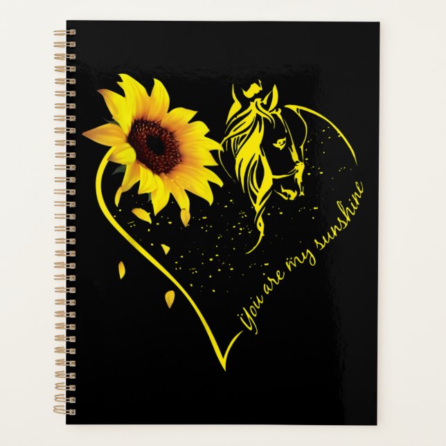 Agenda You Are My Sunshine Sunflower And Horse (Frente)