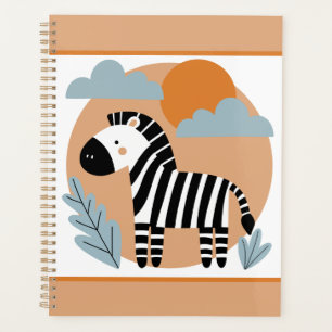 Agenda Zebra Caprichosa Influenciada Escandinava