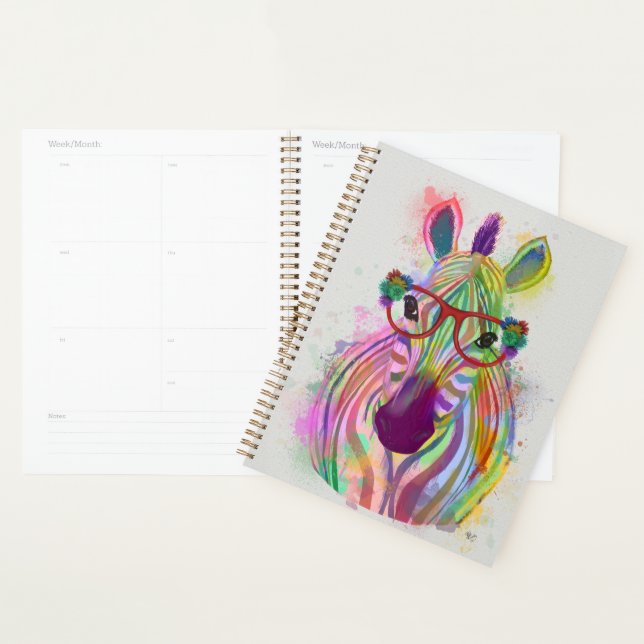 Agenda Zebra Rainbow Splash (Exibição)