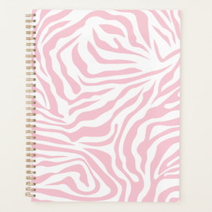 Agenda Zebra Rosa Raspando Animais Selvagens Impressão P