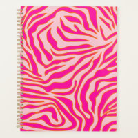 Zebra Stripes Rosa Laranja Cor-de-rosa Impressão A