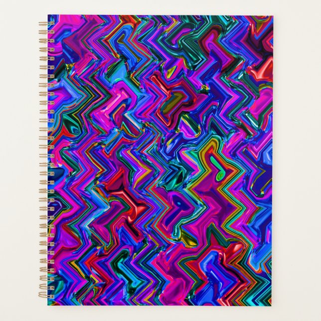 Agenda Zigzag Colorida nº 1 - (Frente)