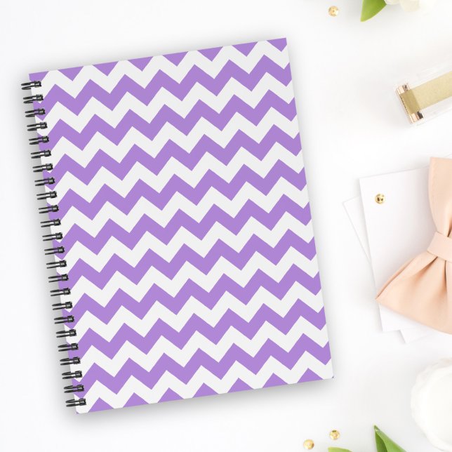 Agenda Zigzag Roxo, Chevron Roxo, Padrão Geométrico (Criador carregado)