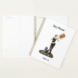Agenda Zombie Pin Up Girl Protest II Daily Planner