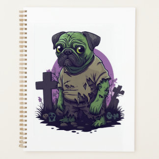 Agenda Zombie Pug � Undead Funny Halloween Dog