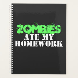 Agenda "Zombies Ate My Homework" Morto