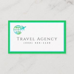 Agente de Agência Viagem moderno Cartão de visita