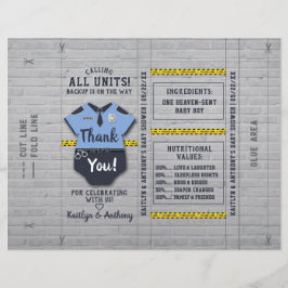 Agente de Polícia Chá de fraldas DIY Candy Bar Wra