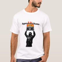 Agente do Chaos T-Shirt - Ignite seu espírito rebe