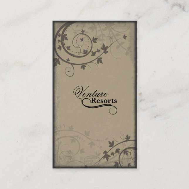 Agente Imobiliário Cartão de visita - Preto-bege (Frente)