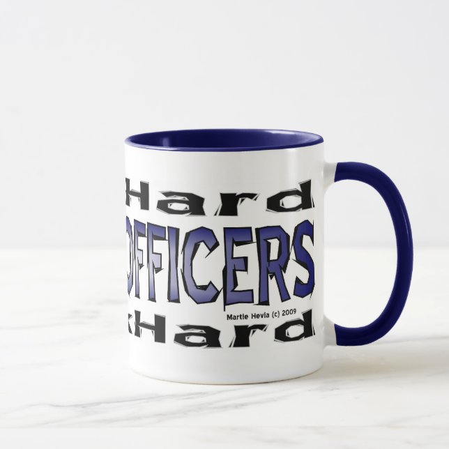 Agentes da polícia - caneca do duro do jogo/duro (Direita)