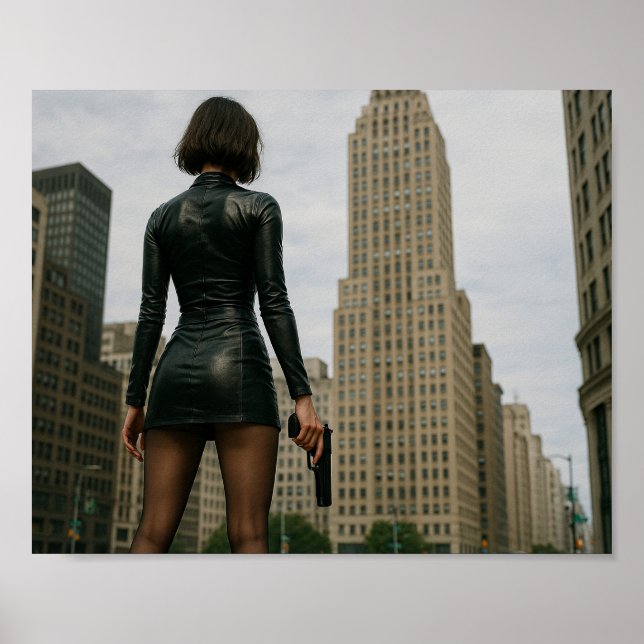 Agentin Black Poster (Frente)