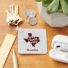 Aggie Maroon Home Sweet Home Chaveiro
