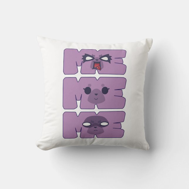 Aggretsuko! Almofada Facial (Frente)