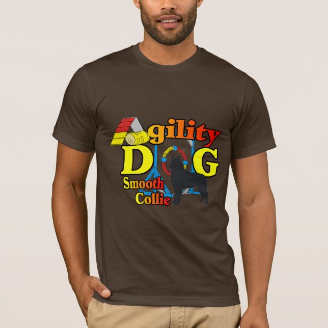 agilidade de collie suave camisa presentes (Frente)