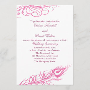 Agite suas penas de cauda que Wedding o convite 2