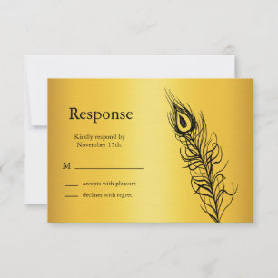 Agite suas penas de cauda RSVP (o ouro)