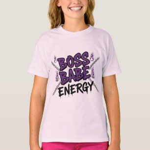 Agito + Coração – Camiseta Boss Babe Energy