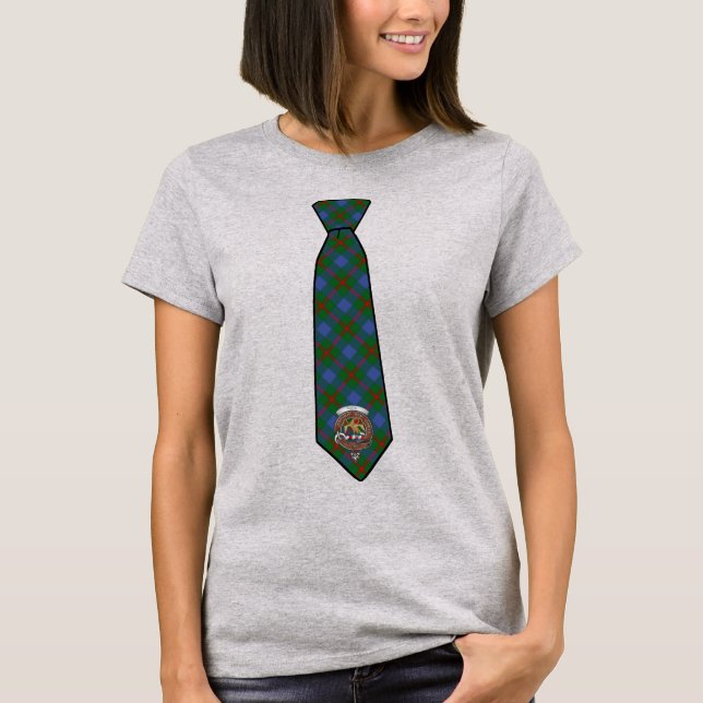 Agnew Tartan Necktie T-Shirt w/Crachá (Frente)