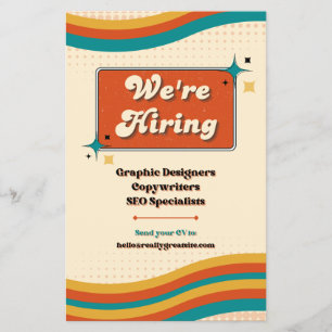 Agora Contratando Folheto