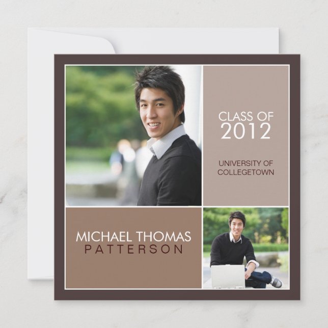 Agora, Convite Moderno Para Festa de formatura (Frente)