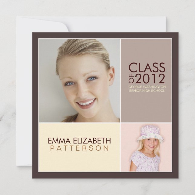 Agora, Convite Moderno Para Festa de formatura (Frente)