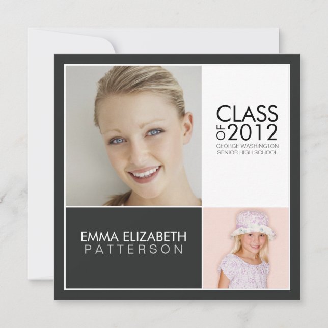 Agora, Convite Moderno Para Festa de formatura (Frente)