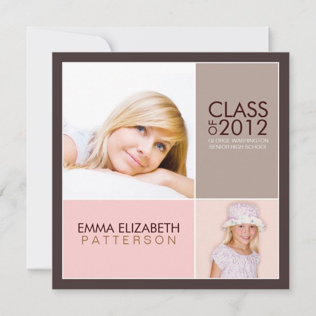 Agora, Convite Moderno Para Festa de formatura (Frente)