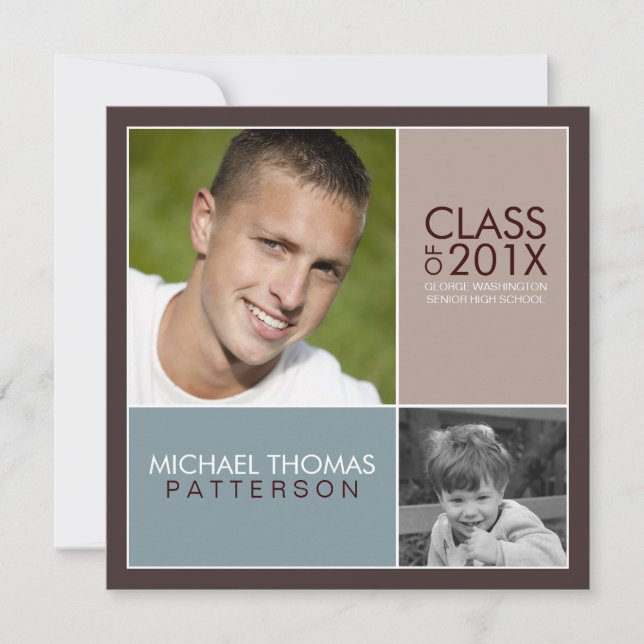 Agora, Convite Moderno para Festa de formatura de  (Frente)