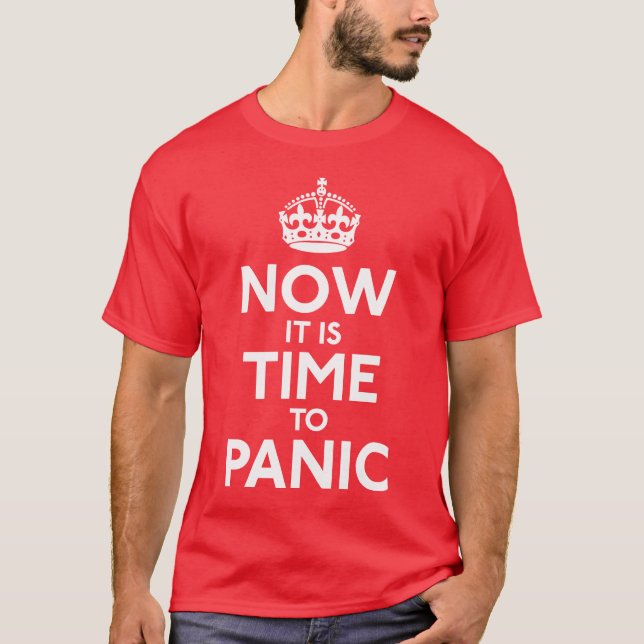 Agora é hora de apavorar-se camisa (Frente)