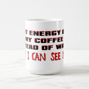 Agora eu posso ver a caneca de café engraçada do