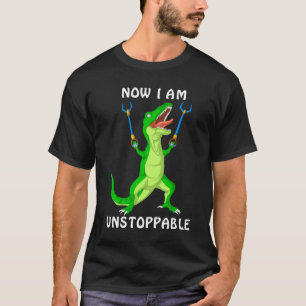 agora eu sou uma T-Shirt de dinossauro imparável