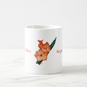Agosto: Caneca personalizada tipo de flor de