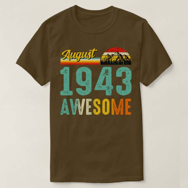 Agosto de 1943 Camisa de Presente de Aniversário V (Frente do Design)