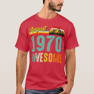 Agosto de 1970 Camisa de Presente de Aniversário V