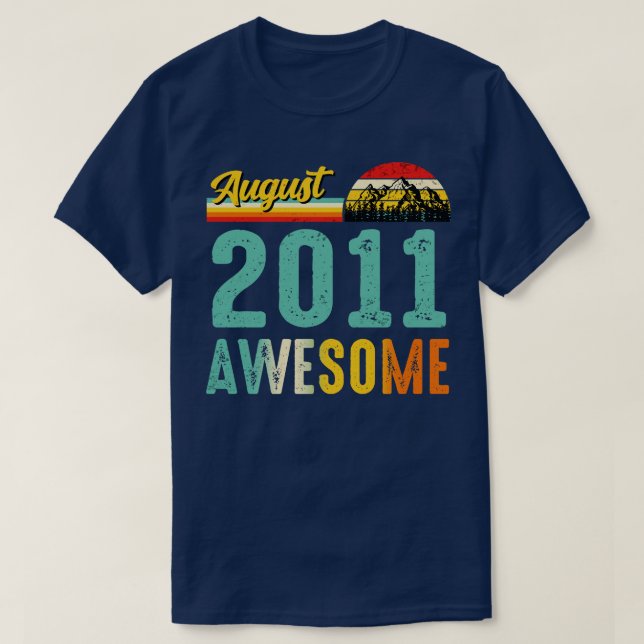 Agosto de 2011 Camisa de Presente de Aniversário V (Frente do Design)