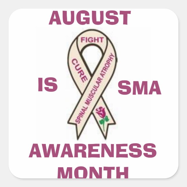 AGOSTO É ETIQUETA DO MÊS DA CONSCIÊNCIA DE SMA (Frente)