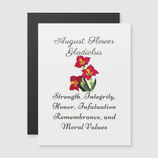 Agosto Nascimento Mês Flor Gladiolus Presente