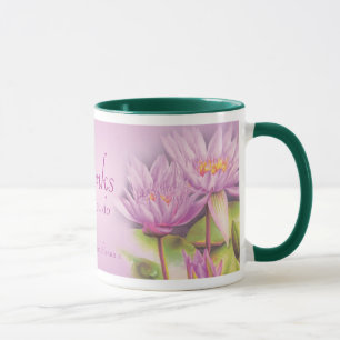 Agradece à caneca do lírio de água